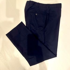JB Britches worsted wool navy men’s pant, 34 R